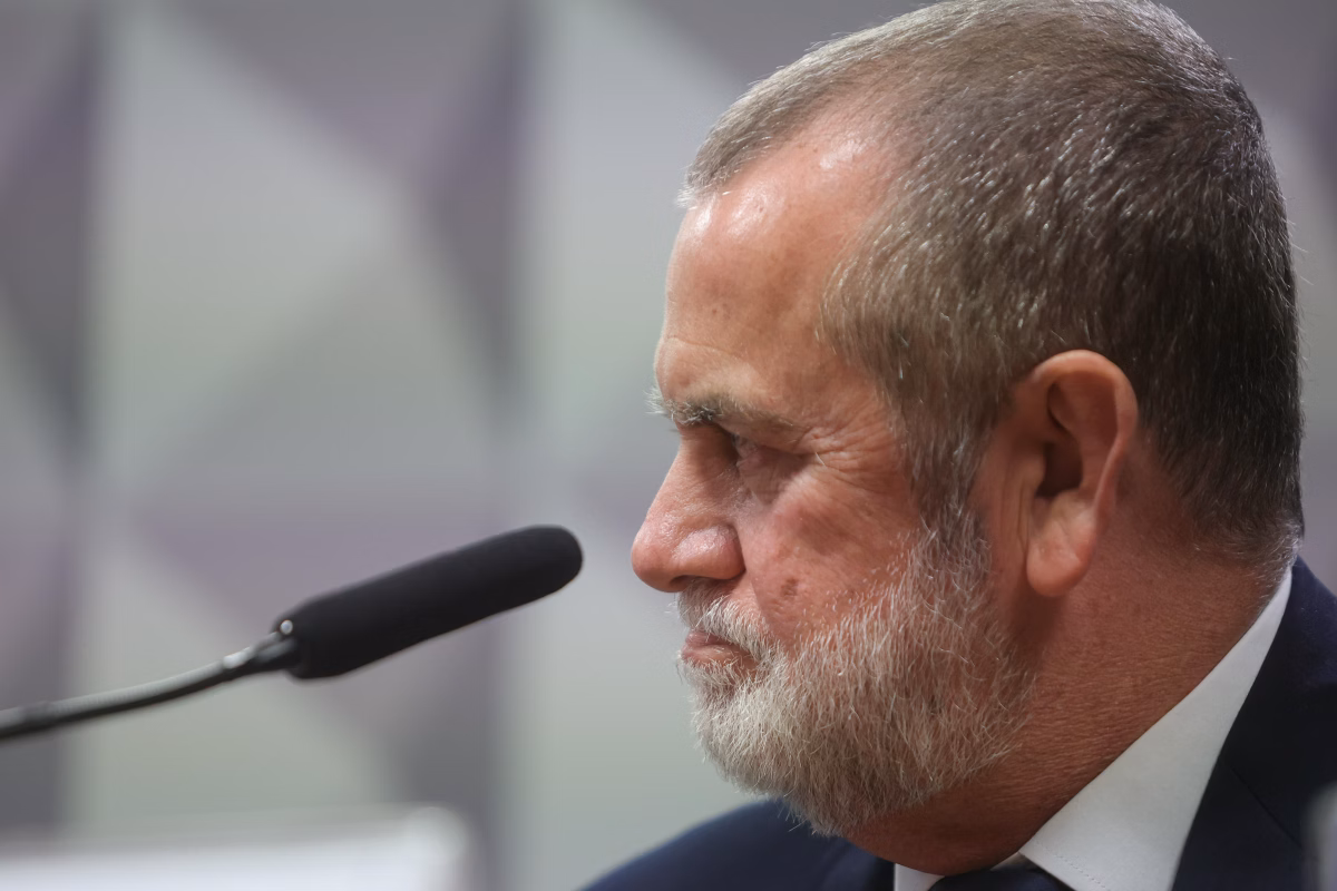 Empresário Milton Salvador de Almeida Junior, da Prospect Consultoria Empresarial, sendo ouvido pela Comissão Parlamentar Mista de Inquérito CPMI do INSS