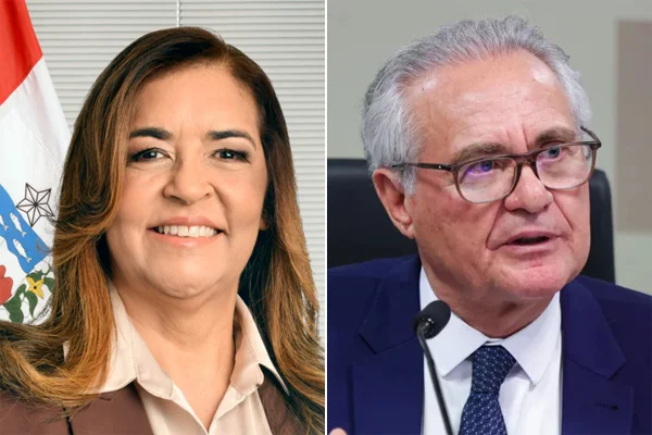 Eudócia e Renan Calheiros