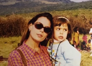 Carolina Ferraz e a filha, Valentina Cohen