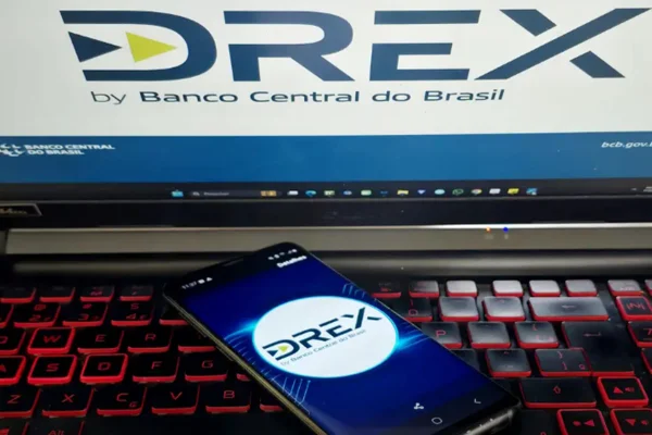 Imagem da logomarca do Drex, a futura moeda digital do Brasil - Metrópoles
