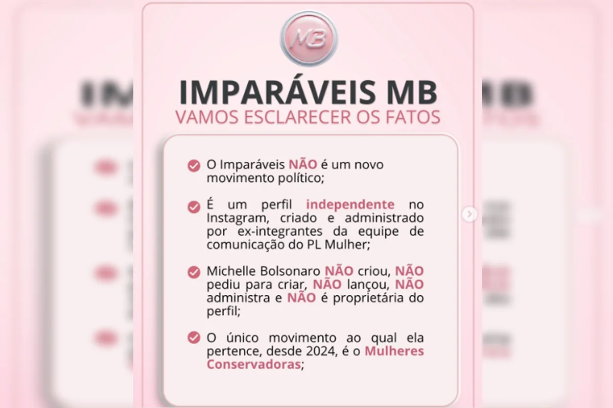 Movimento Imparáveis nega ter sido criado por Michelle: “Inspiração” - imagem 1