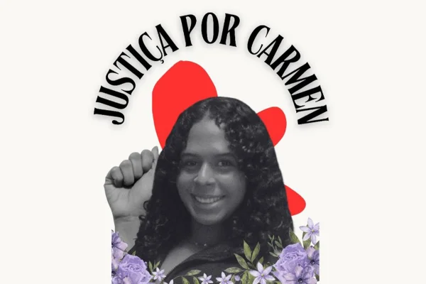 Arte com foto em preto e branco da estudante trans desaparecida em Ilha Solteira. - Metrópoles