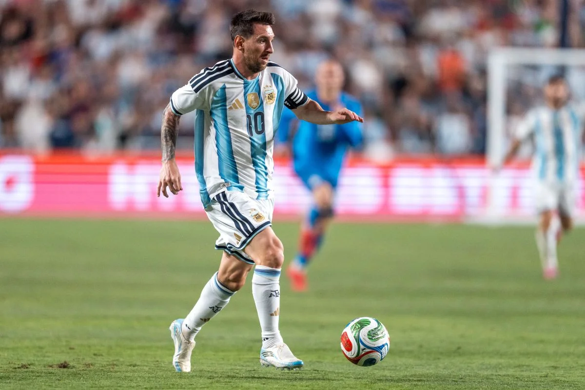 Lionel Messi atuando pela Argentina Lionel Messi atuando pela Argentina