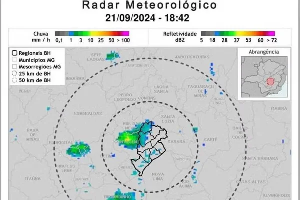 Após 154 dias de estiagem, chuva rápida cai em Belo Horizonte