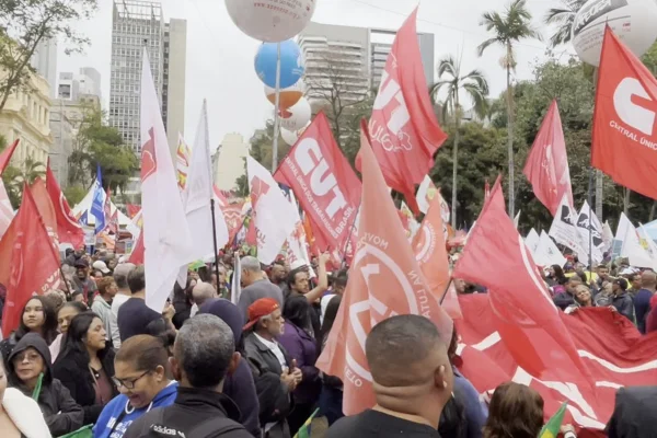 Ato da esquerda em SP no feriado de 7 de Setembro