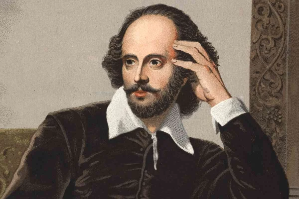 Imagem colorida mostra William Shakespeare - Metrópoles