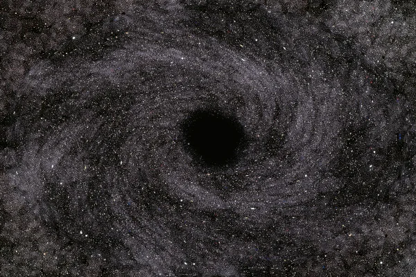 Ilustração de buraco negro - Metrópoles