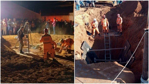 Criança cai em buraco em Minas Gerais e resgate já passa de 15 horas