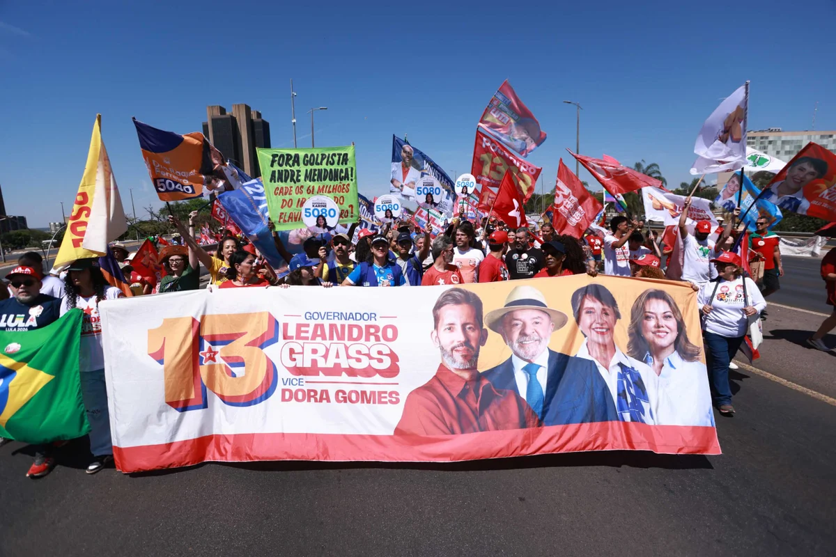 Ato nacional do PT em Brasília Ato nacional do PT em Brasília