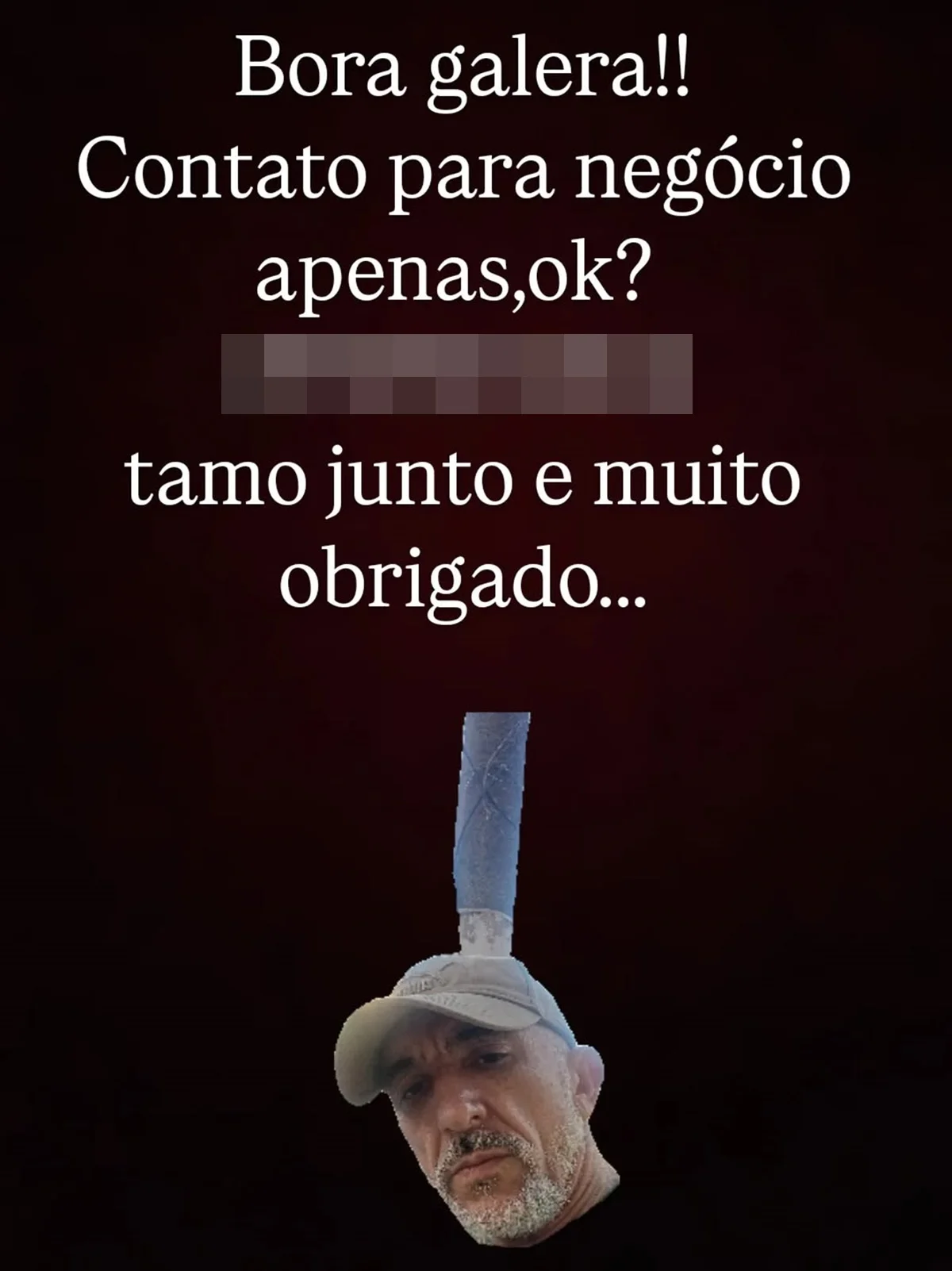 Cristian Cravinhos usou as redes sociais para divulgar seu número de telefone para "negócios Cristian Cravinhos usou as redes sociais para divulgar seu número de telefone para "negócios