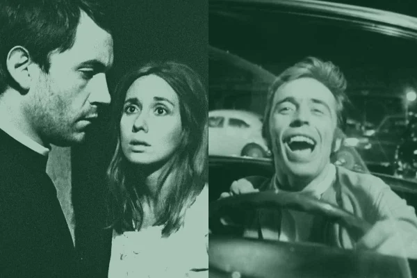 Imagem dos filmes Padre e a Moça e O Bandido da Luz Vermelha