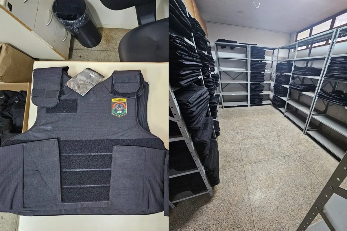 Suspeita de furtar coletes balísticos do Detran se apresenta e é presa
