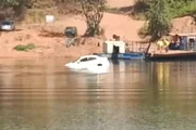 Carro de Heloisa afundou em rio em cidade goiana