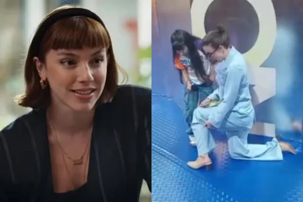 Alice Wegmann se ajoelha em entrevista a jovem PCD e cena viraliza