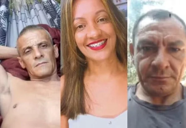 Montagem com fotos coloridas de garimpeiros mortos em terra Yanomami - Metrópoles