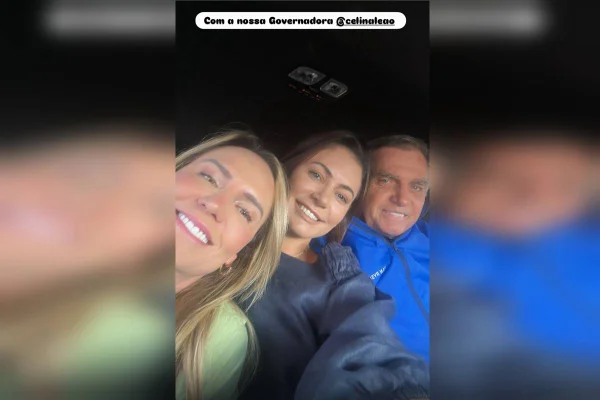 Com Bolsonaro, Michelle declara apoio a Celina: “Nossa governadora”