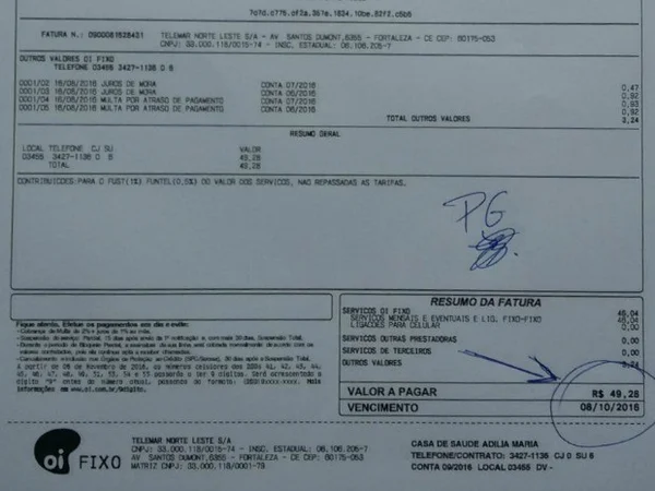 Paciente paga conta de telefone de hospital, que estava bloqueado