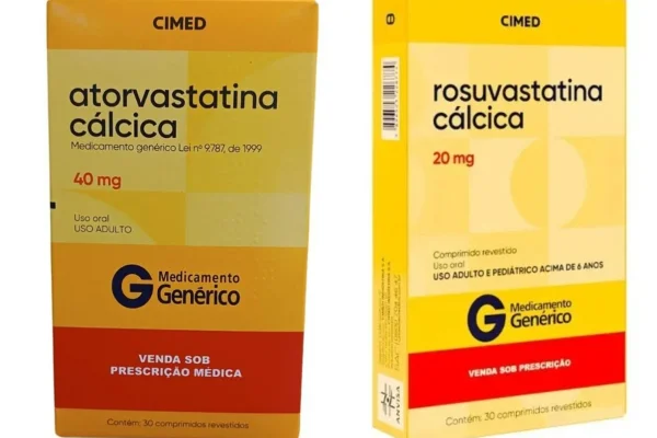 Foto colorida de medicação com embalagem amarela da CIMED - Metrópoles.