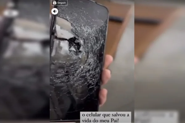 Celular salva vida de policial militar que recebeu tiro de fuzil em Guarapuava
