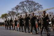 Ensaio para o desfile cívico-militar de 7 de Setembro, na Esplanada dos Ministérios 