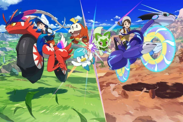 Imagem colorida do jogo Pokémon Scarlet & Violet - Metrópoles