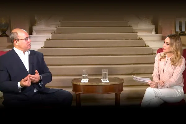Raquel Sheherazade entrevista Wilson Witzel no Palácio das Laranjeiras