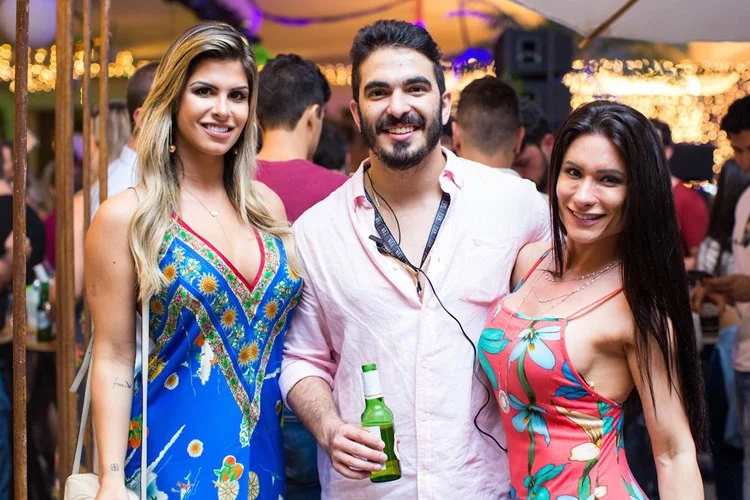 Julia Nunes, Pedro Caetano e Christina Dela Fuente Julia Nunes, Pedro Caetano e Christina Dela Fuente