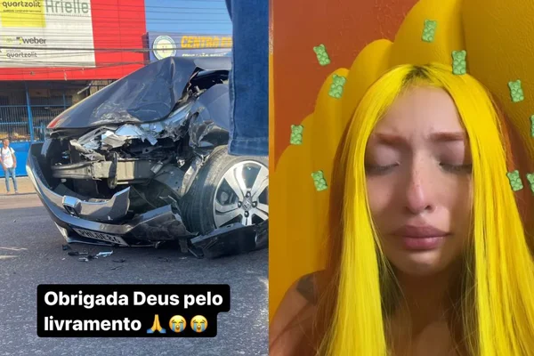 Ruivinha de Marte sofre acidente de carro em Manaus