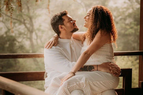 Foto colorida de Kaled e Muriel, ex-Casamento às Cegas - Metrópoles