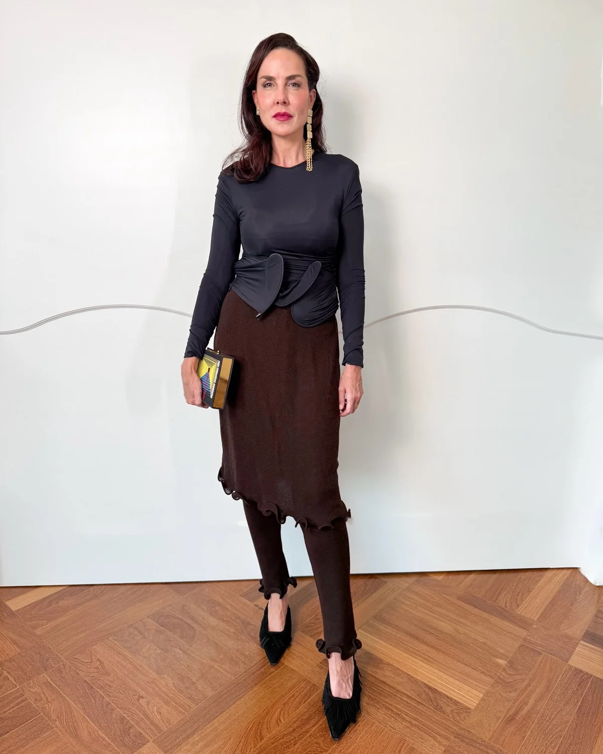 Saia com calça Saia com calça