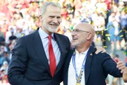 Felipe VI acompanhou a final da Copa do Mundo ao lado da rainha Letizia Felipe VI acompanhou a final da Copa do Mundo ao lado da rainha Letizia