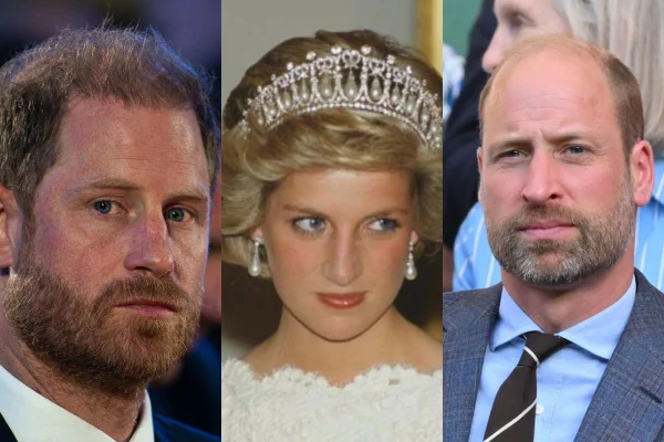 Príncipe Harry, Princesa Diana e Príncipe William