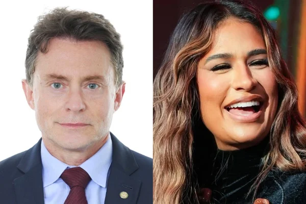 O deputado Fábio Teruel e a cantora Simone Mendes