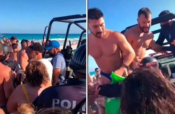 Casal preso no México por trocar beijos