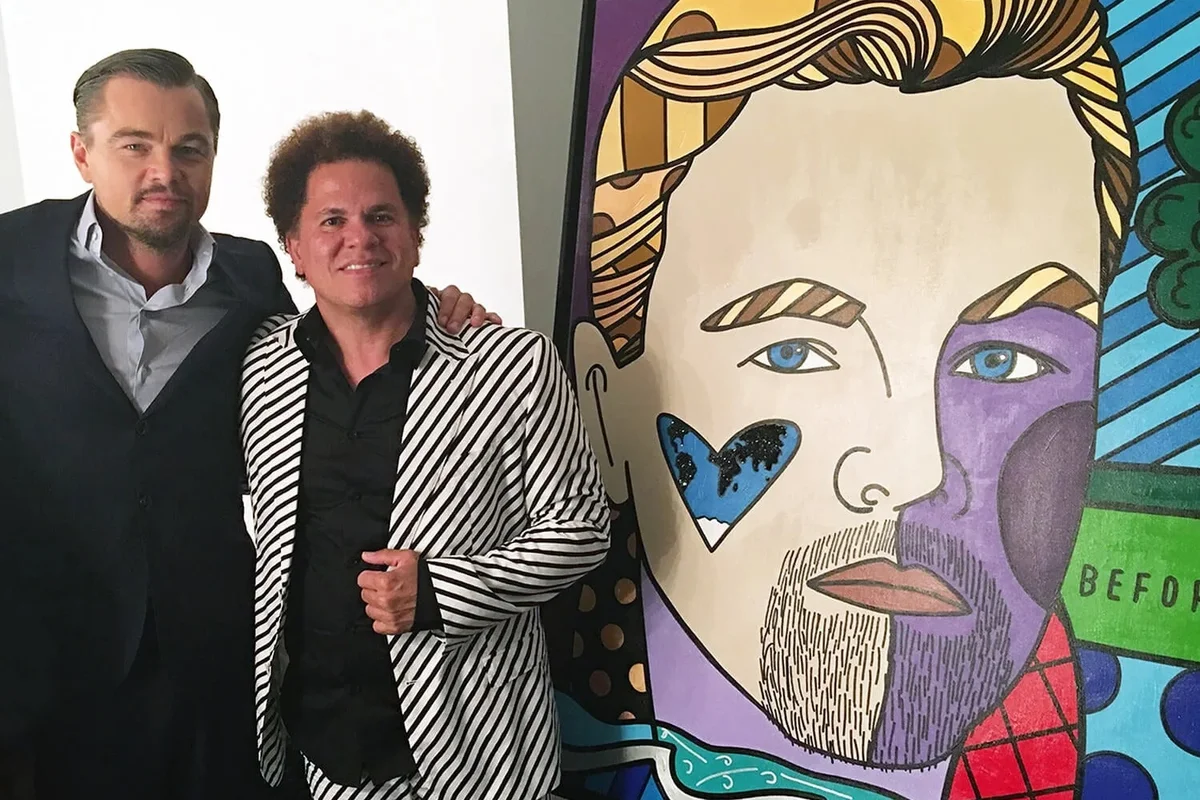 Romero Britto e Leonardo DiCaprio Romero Britto e Leonardo DiCaprio