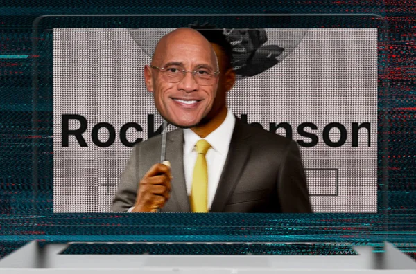 homem com máscara do The Rock