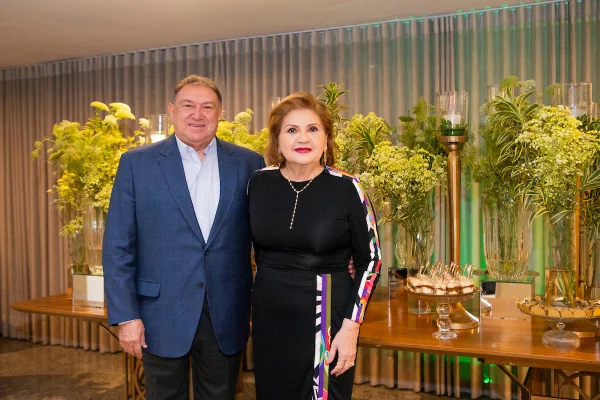 Deputado federal Átila Lins (PSD) e Rita Lins