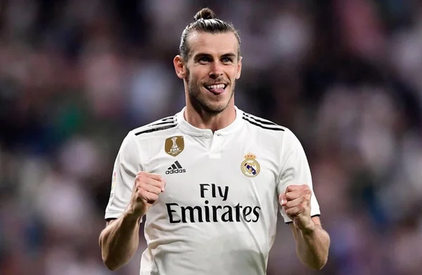 Imagem colorida de Bale pelo Real Madrid