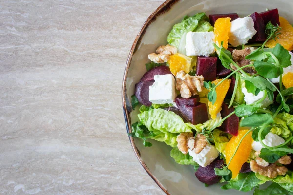 Foto colorida de salada