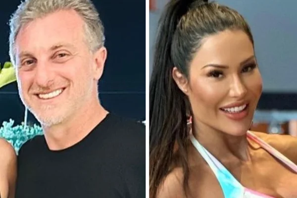 Montagem feita a partir de fotos das redes sociais de Luciano Huck e Gracyanne Barbosa - Metrópoles