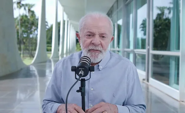 Reprodução de vídeo de Lula em entrevista no Palácio da Alvorada - Metrópoles
