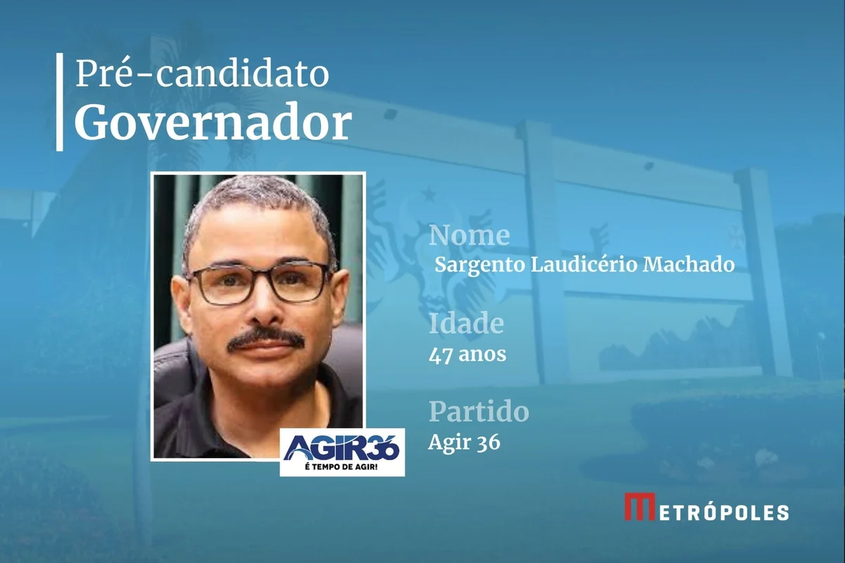 Laudicério Machado é sargento da Polícia Militar