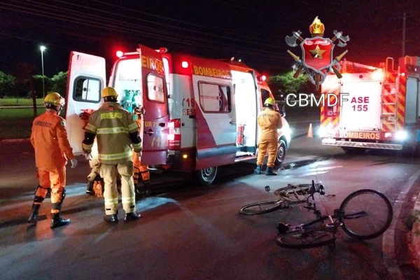 Motorista é detido pela PMDF após atropelar cinco ciclistas no SIA