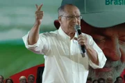 Geraldo Alckmin, vice-presidente, na convenção que oficializou a candidatura à reeleição do presidente Lula