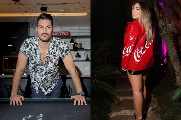 Montagem com fotos contrapostas de Shayan Haghbin e Yanka Barreiros