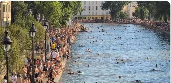 imagem colorida onda de calor frança