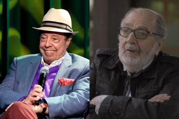 Montagem com fotos coloridas de Sérgio Mendes e Cacá Diegues - Metrópoles