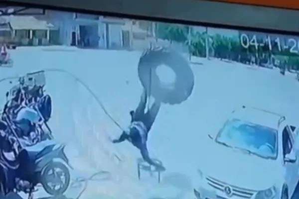 pneu explode