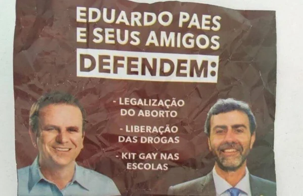 Crivella divulga panfletos com fake news contra Paes
