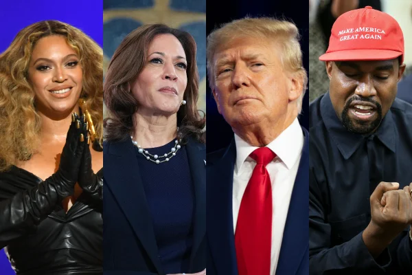 Imagem colorida de quatro pessoas - Eleições dos EUA - Metrópoles